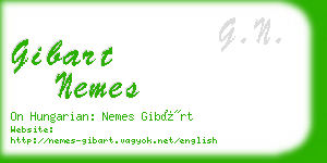 gibart nemes business card